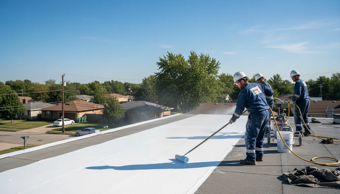 Commercial roof coating in Norwood, NC near me